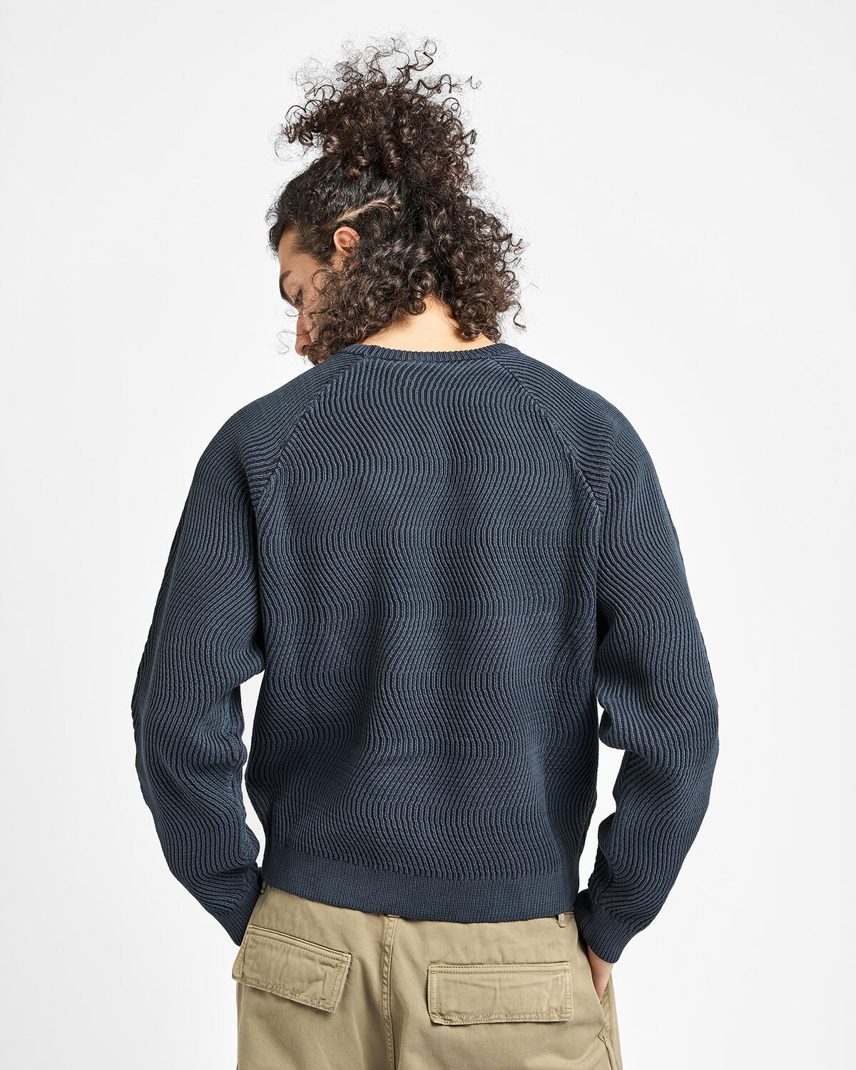 Dime Wave Knit Sweater | DIMEHO255NVY | AFEW STORE